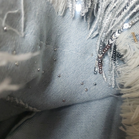 Light Blue Denim Shorts - Picture 9 of 14